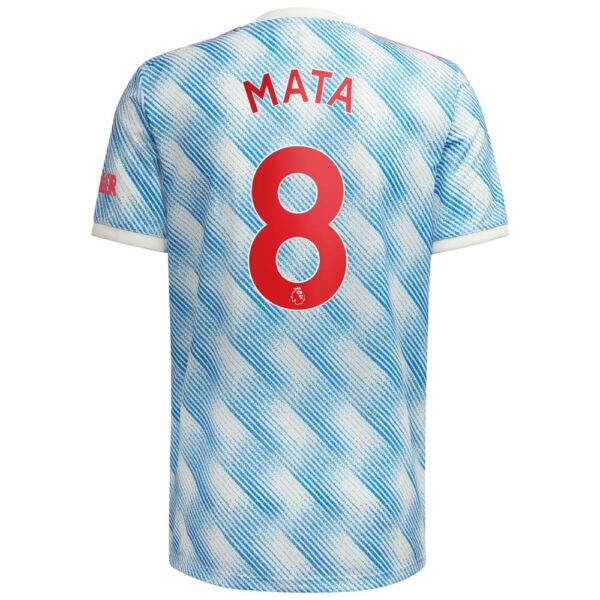 Manchester United Away White Jersey Shirt 2021-22 player Juan Mata printing for Men