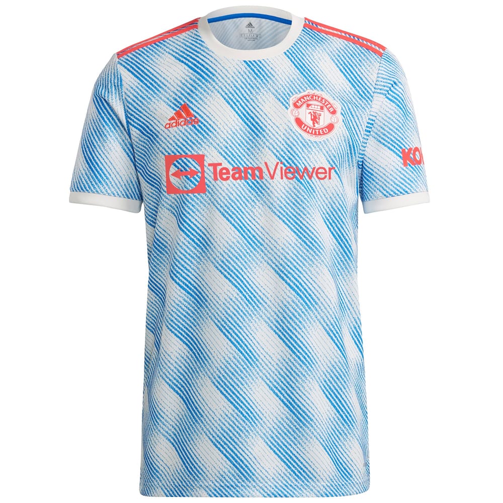 Manchester United Away White Jersey Shirt 2021-22 player Axel Tuanzebe printing for Men