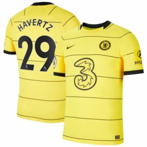 Chelsea Away Yellow Jersey Shirt 2021-22 player Kai Havertz printing for Men