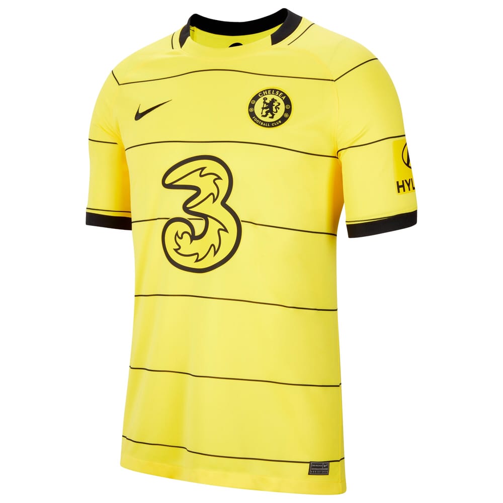 Chelsea Away Yellow Jersey Shirt 2021-22 player Mason Mount printing for Men