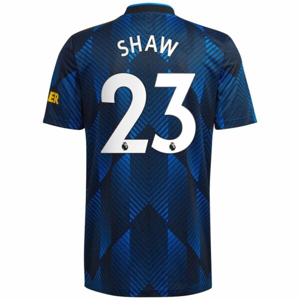 Manchester United Third Blue Jersey Shirt 2021-22 player Luke Shaw printing for Men