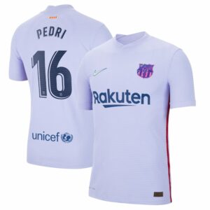 Barcelona Away Purple Jersey Shirt 2021-22 player Pedri printing for Men