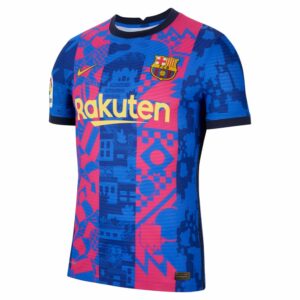 Barcelona Third Blue Jersey Shirt 2021-22 player Sergiño Dest printing for Men