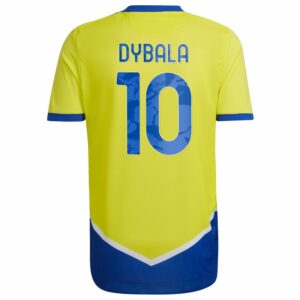 Juventus Third Yellow Jersey Shirt 2021-22 player Paulo Dybala printing for Men
