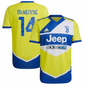 Juventus Third Yellow Jersey Shirt 2021-22 player Weston McKennie printing for Men