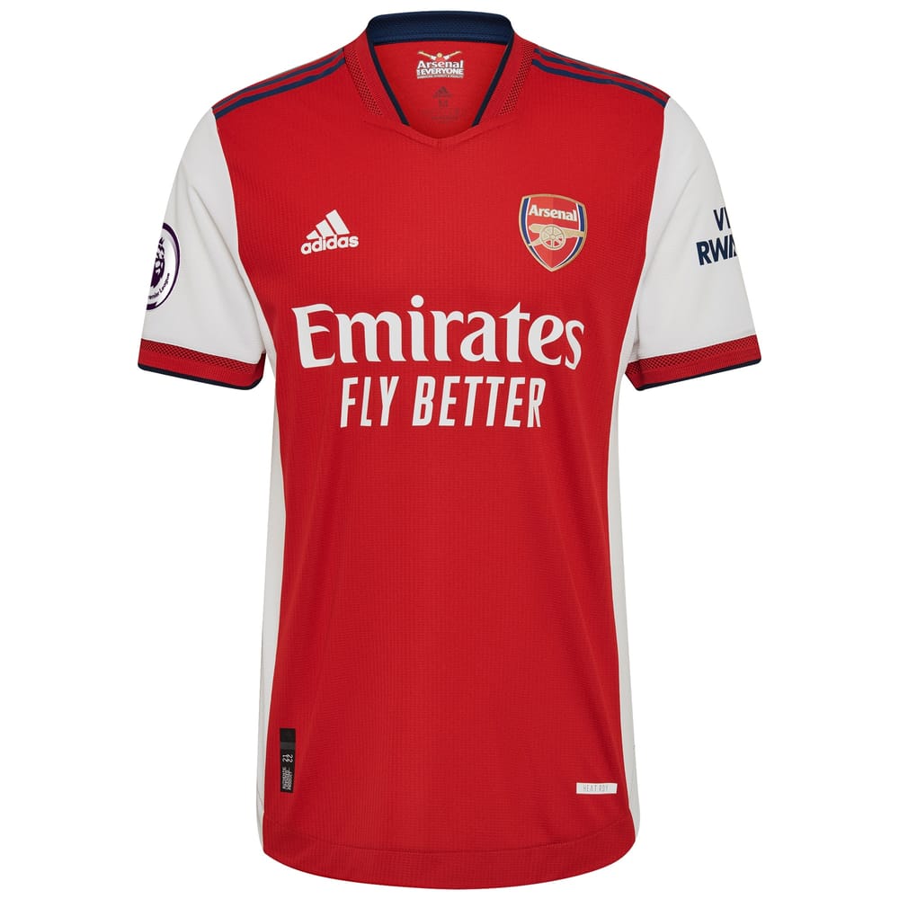 Arsenal Home White/Red Jersey Shirt 2021-22 player Nicolas Pépé printing for Men
