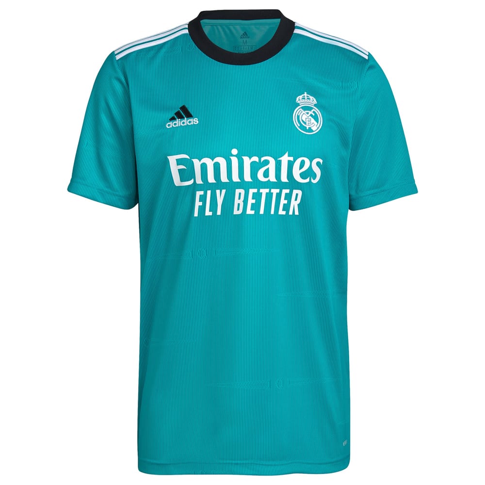 Real Madrid Third Aqua Jersey Shirt 2021-22 for Men