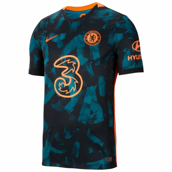 Chelsea Third Blue Jersey Shirt 2021-22 player Romelu Lukaku printing for Men