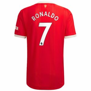 Manchester United Home Red Jersey Shirt 2021-22 player Cristiano Ronaldo printing for Men