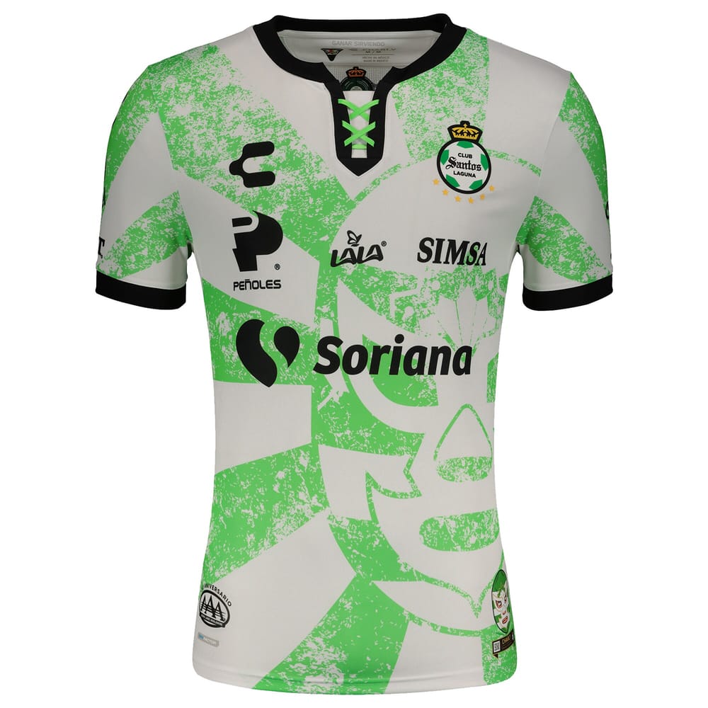 Santos Laguna Third White or Green Jersey Shirt 2021-22 for Men