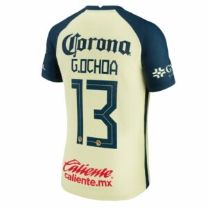 Club America Home Yellow Jersey Shirt 2021-22 player Guillermo Ochoa printing for Men