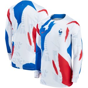 France National Team Pre-Match Long Sleeve Top - White