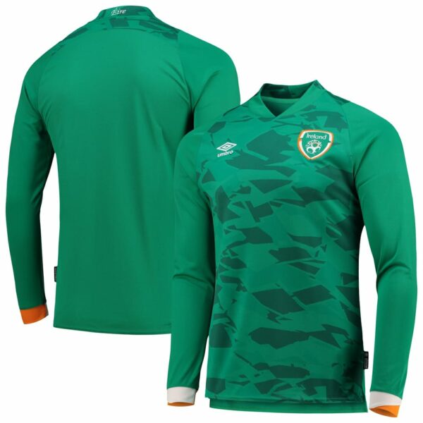 Ireland Home Long Sleeve Green Jersey Shirt 2022-23 for Men