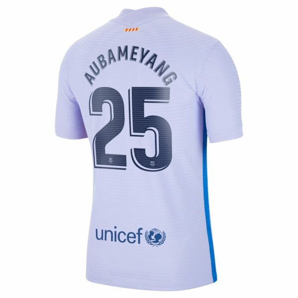 Barcelona Away Purple Jersey Shirt 2021-22 player Pierre-Emerick Aubameyang printing for Men
