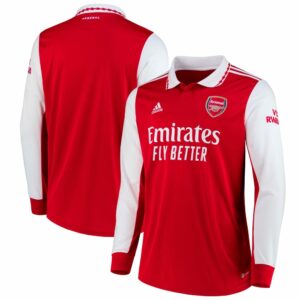 Arsenal Home Long Sleeve Red Jersey Shirt 2022-23 for Men