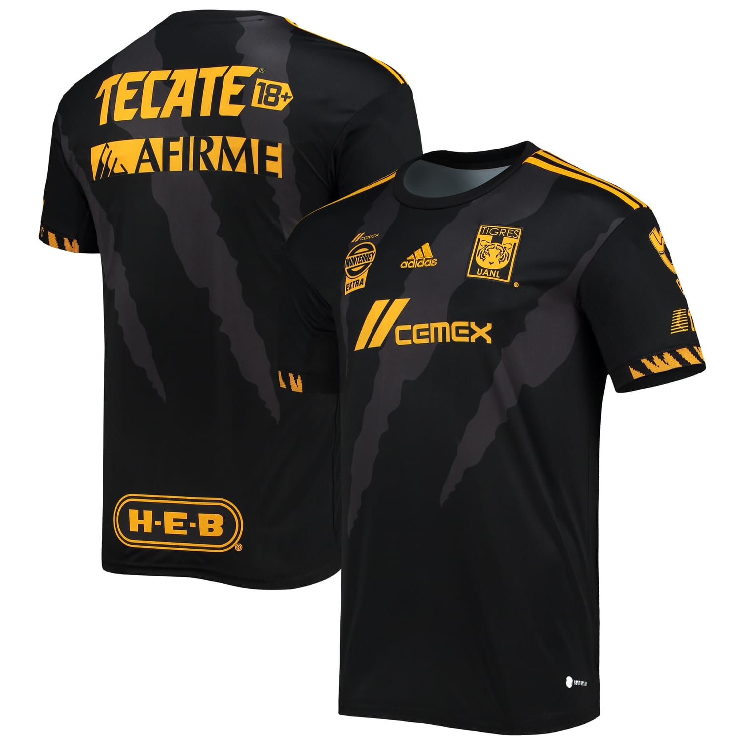 Tigres UANL Third Black Jersey Shirt 2022 for Men