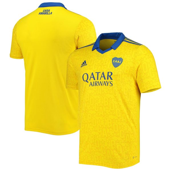 Boca Juniors Third Yellow Jersey Shirt 2022 for Men