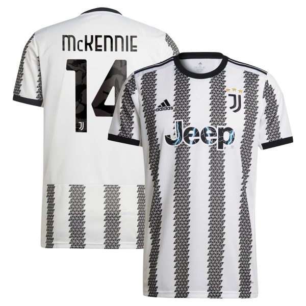 Juventus Home White Jersey Shirt 2022-23 player Weston McKennie printing for Men