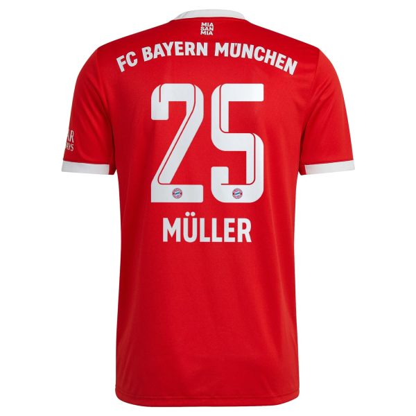 Bayern Munich Home Red Jersey Shirt 2022-23 player Thomas Müller printing for Men