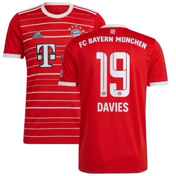 Bayern Munich Home Red Jersey Shirt 2022-23 player Alphonso Davies printing for Men