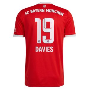 Bayern Munich Home Red Jersey Shirt 2022-23 player Alphonso Davies printing for Men