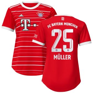 Thomas Müller Bayern Munich Women's 2022/23 Home Player Jersey - Red