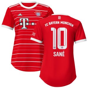 Leroy Sané Bayern Munich Women's 2022/23 Home Player Jersey - Red