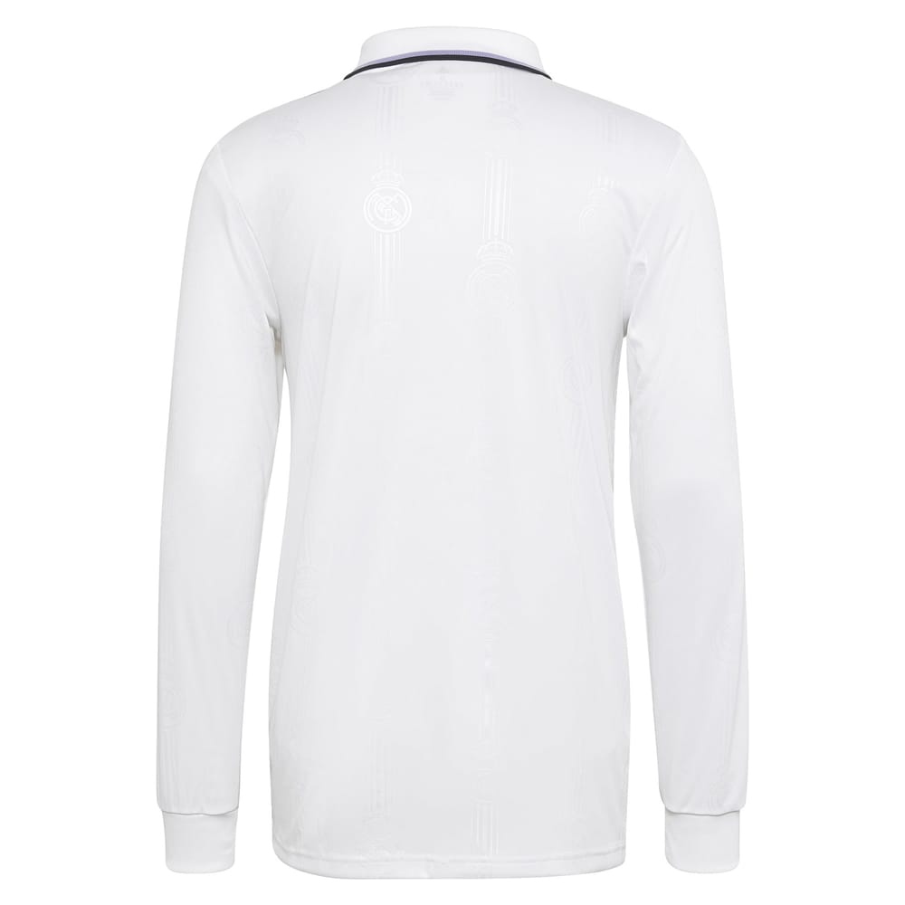 Real Madrid Home Long Sleeve White Jersey Shirt 2022-23 for Men