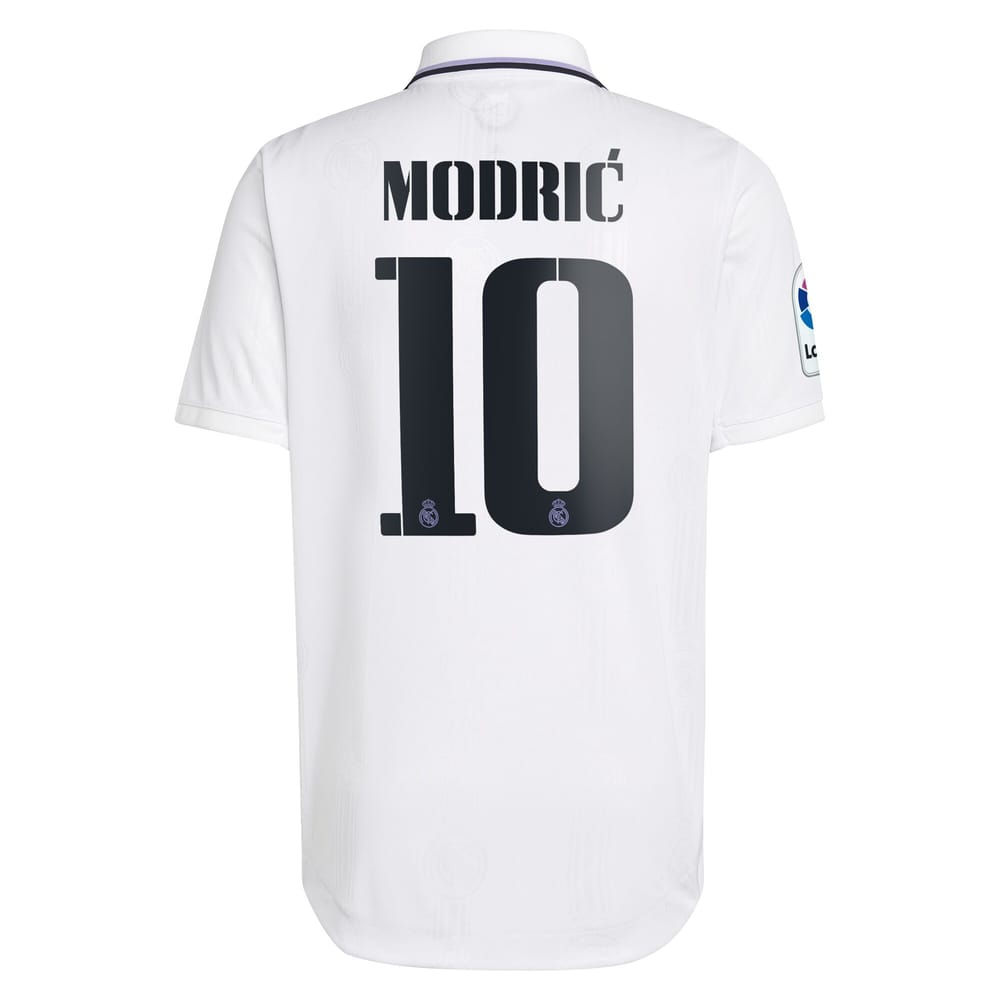 Real Madrid Home White Jersey Shirt 2022-23 player Luka Modric printing for Men