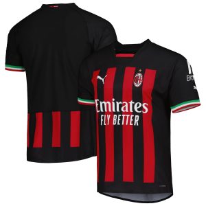 AC Milan 2022/23 Home Authentic Jersey - Black/Red