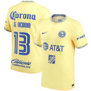 Guillermo Ochoa Club America 2022/23 Home Player Jersey - Yellow