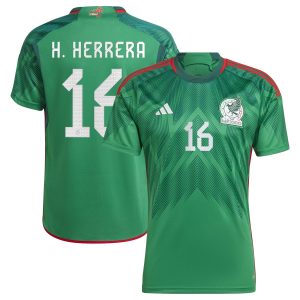 Héctor Herrera Mexico National Team 2022/23 Home Player Jersey - Green
