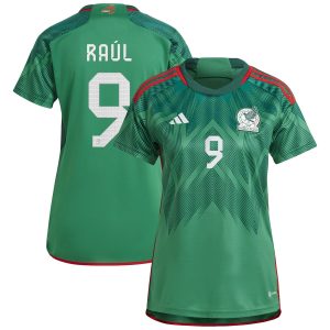 Raul Jimenez Mexico National Team Women's 2022/23 Home Player Jersey - Green