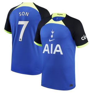 Son Heung-min Tottenham Hotspur 2022/23 Away Breathe Player Jersey - Blue