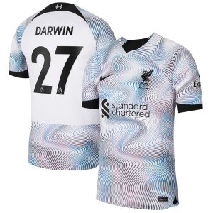 Darwin Núñez Liverpool 2022/23 Away Breathe Player Jersey - White