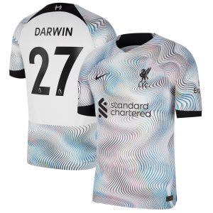 Darwin Núñez Liverpool 2022/23 Away Match Authentic Player Jersey - White