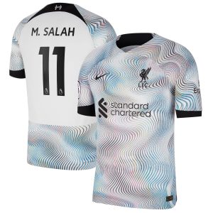 Mohamed Salah Liverpool 2022/23 Away Match Authentic Player Jersey - White