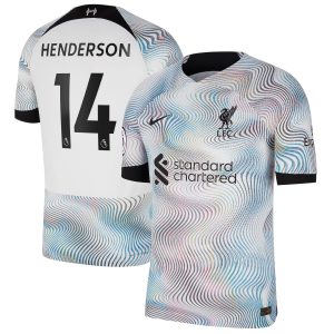 Jordan Henderson Liverpool 2022/23 Away Match Authentic Player Jersey - White