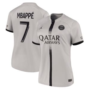 Kylian Mbappé Paris Saint-Germain Women's 2022/23 Away Breathe Player Jersey - Black
