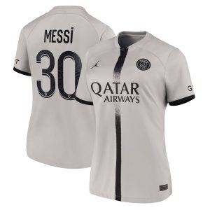 Lionel Messi Paris Saint-Germain Women's 2022/23 Away Breathe Player Jersey - Black