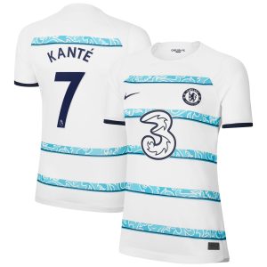 N'Golo Kanté Chelsea Women's 2022/23 Away Breathe Player Jersey - White