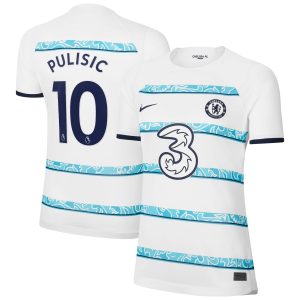 Christian Pulisic Chelsea Women's 2022/23 Away Breathe Player Jersey - White