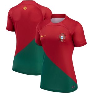Portugal National Team Women's 2022/23 Home Breathe Blank Jersey - Red