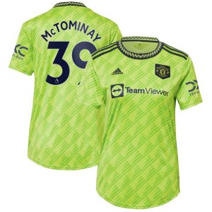 Scott McTominay Manchester United Women's 2022/23 Third Player Jersey - Neon Green