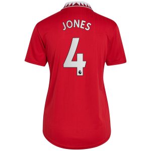 Phil Jones Manchester United Women's 2022/23 Home Player Jersey - Red