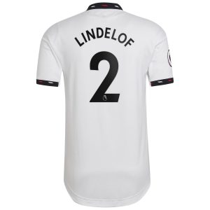 Victor Lindelof Manchester United 2022/23 Away Authentic Player Jersey - White