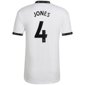 Phil Jones Manchester United 2022/23 Away Player Jersey - White