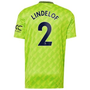 Victor Lindelof Manchester United 2022/23 Third Player Jersey - Neon Green