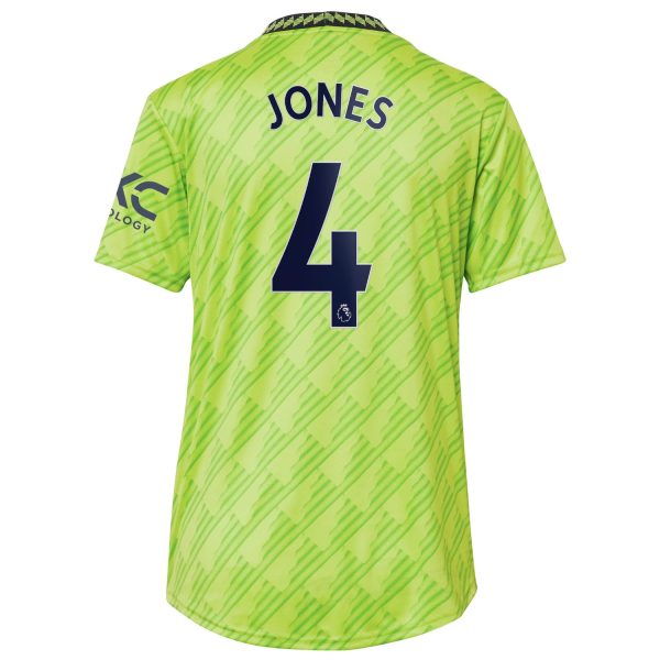 Phil Jones Manchester United Women's 2022/23 Third Player Jersey - Neon Green