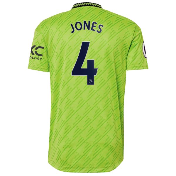 Phil Jones Manchester United 2022/23 Third Authentic Player Jersey - Neon Green